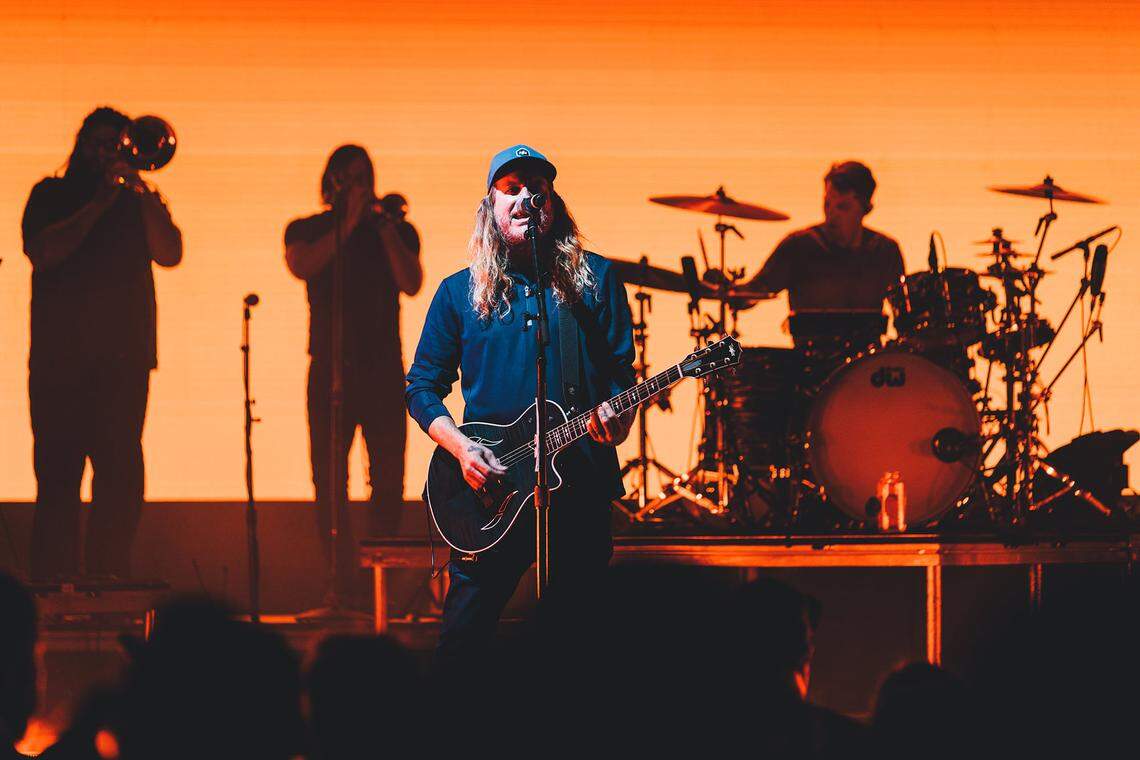 Dirty Heads performing at Vina Robles Amphitheatre in Paso Robles, California, in 2021.