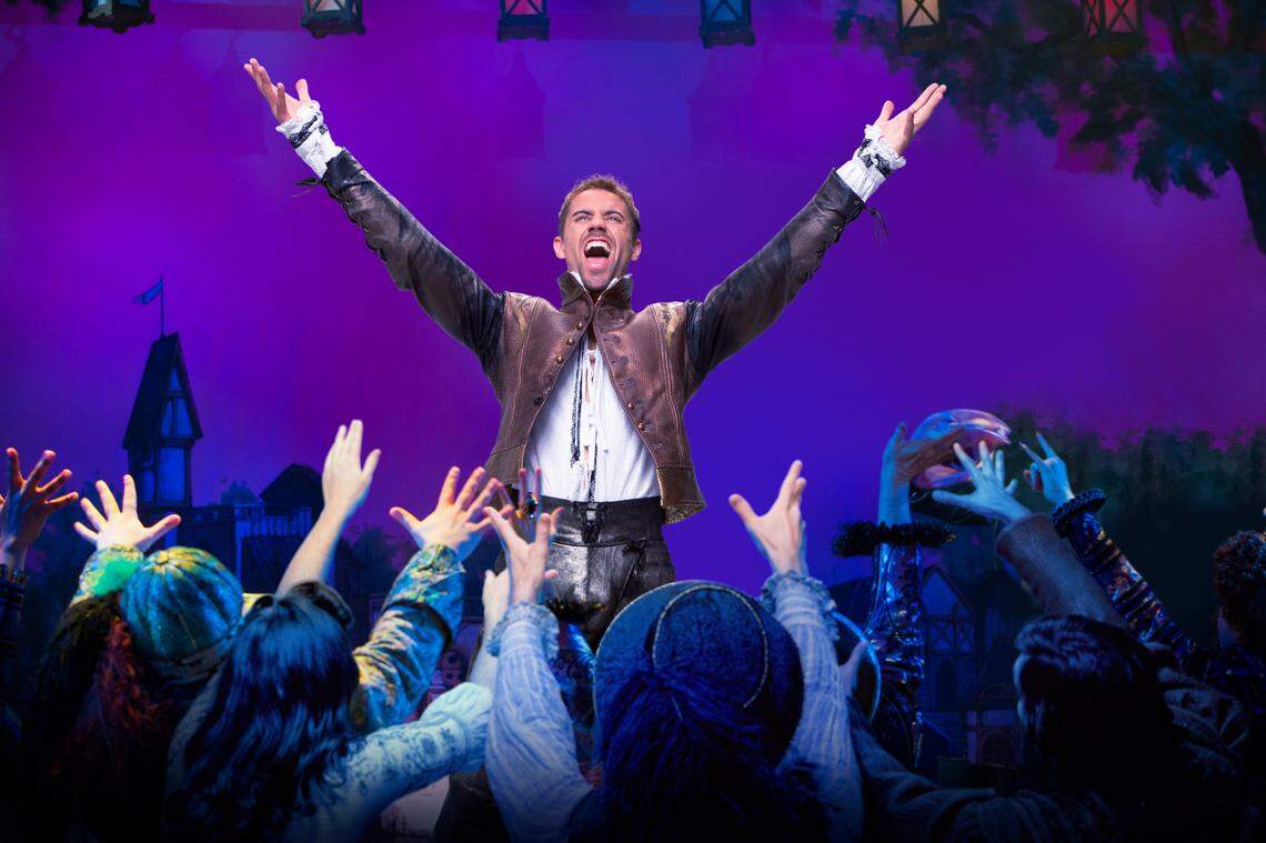 Adam Pascal plays performs "Will Power" as Will Shakespeare in the touring production of "Something's Rotten."