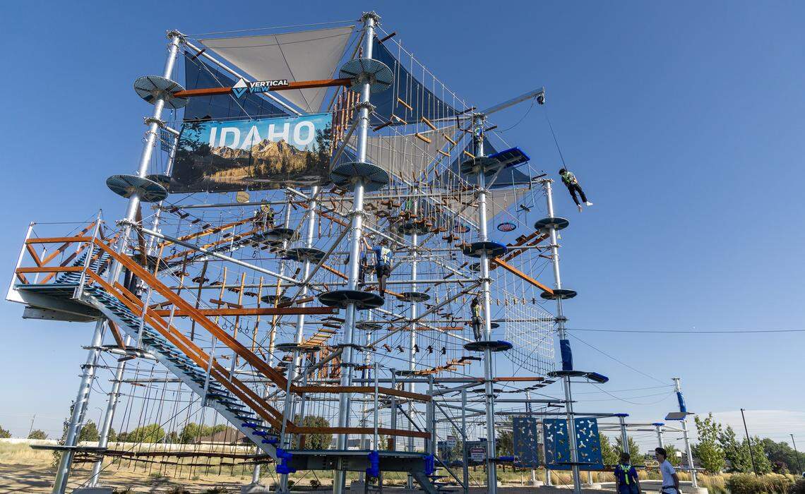 Vertical View, a rock climbing gym in Meridian, recently opened a four-level outdoor ropes course. The course features over 80 obstacles, zip lines and a free fall jump.