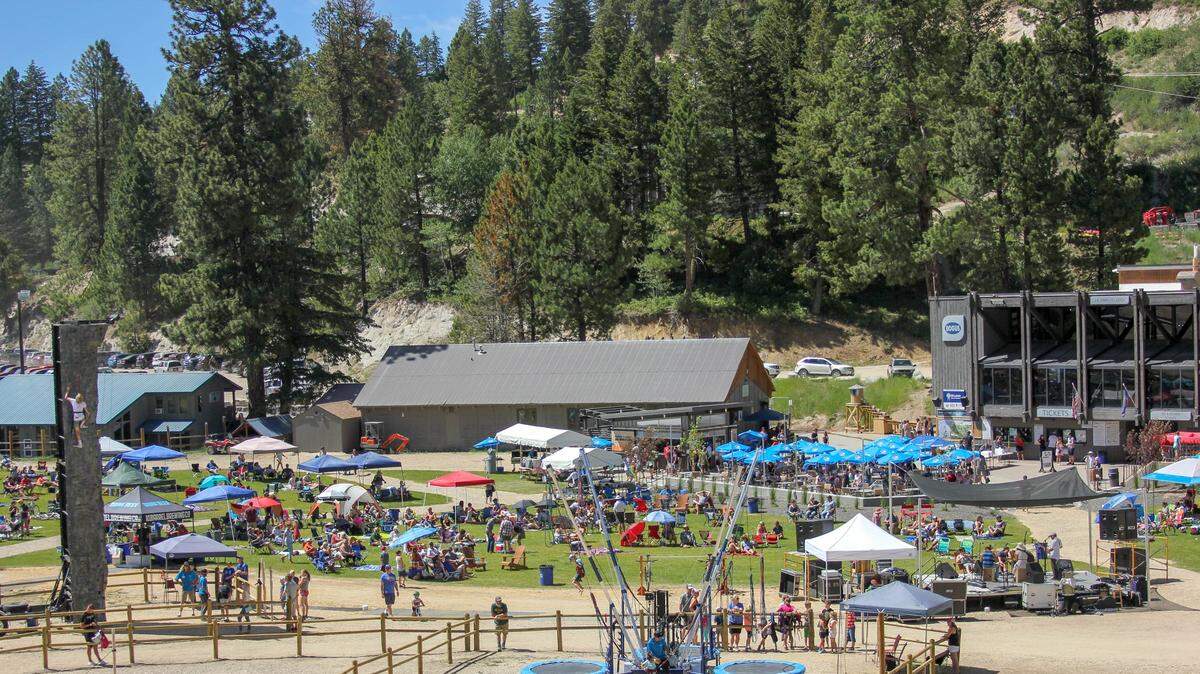 Bogus Basin hosts Music on the Mountain events during summer near Simplot Lodge. BogusFest will be held further up the mountain near Pioneer Lodge.