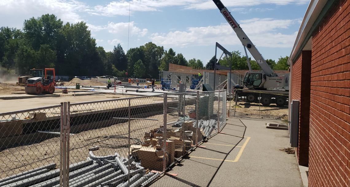 Work has begun on a replacement Mountain View Elementary School. The existing school will continue to be used until the new building is ready for the 2020-21 school year.