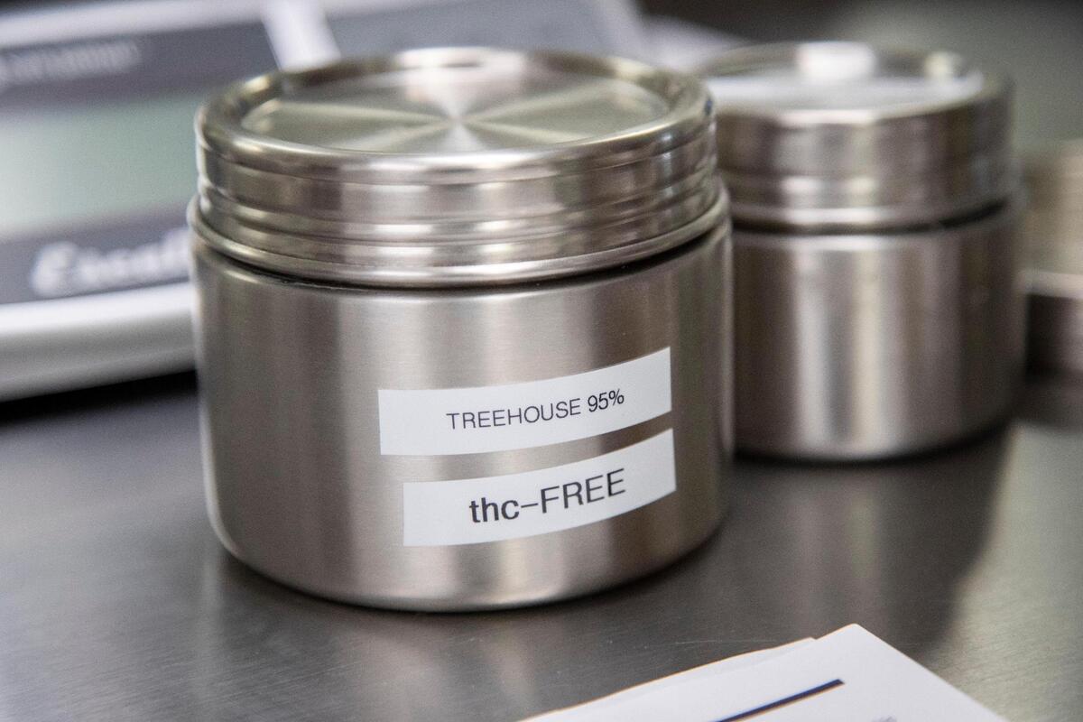 From its Boise office, The Blissful Plant Co. can only make hemp products that do not contain any THC. Their cannabinoids come in various forms, like powders, crumbles and oils, that they turn into medicinal products.