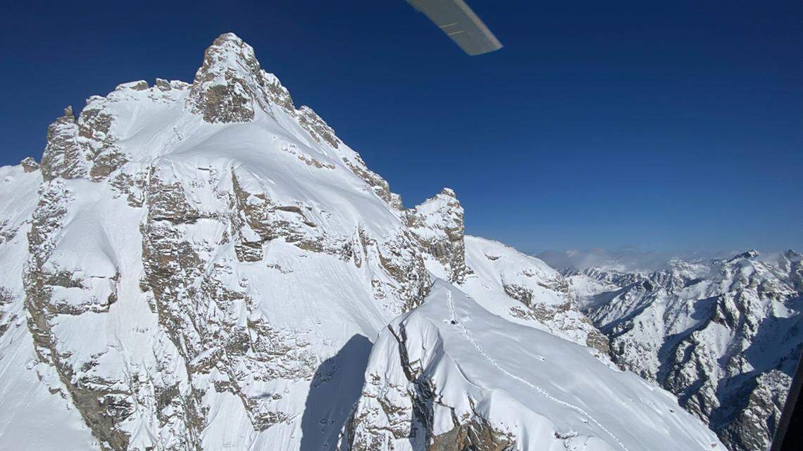 A backcountry skier became stranded overnight in Grand Teton National Park.