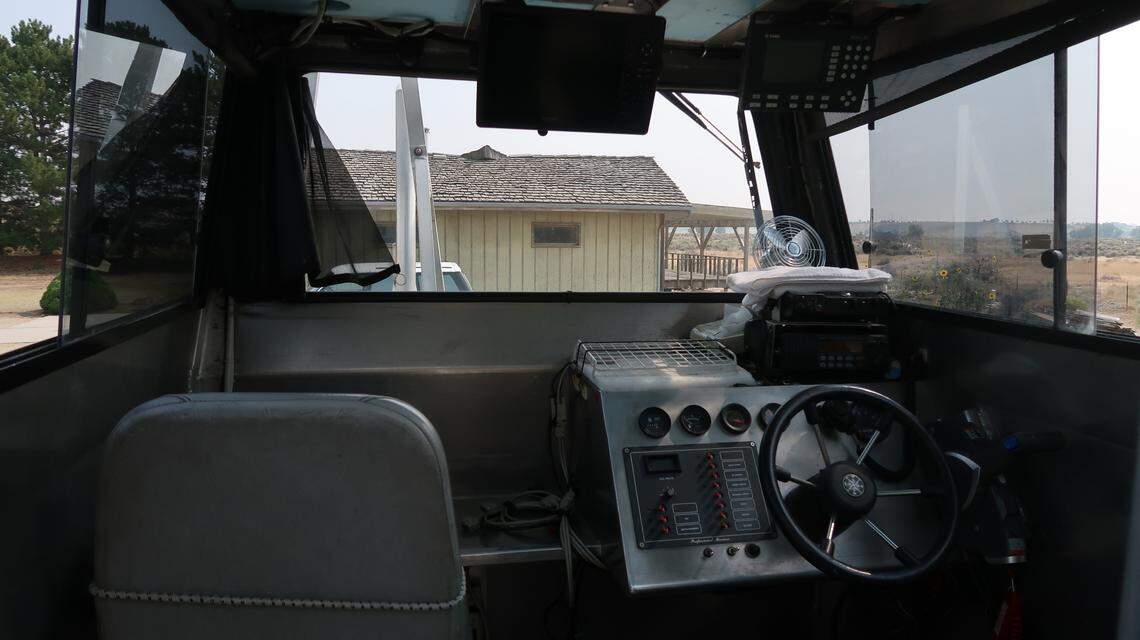 The inside of Gene Ralston’s boat, Kathy G.