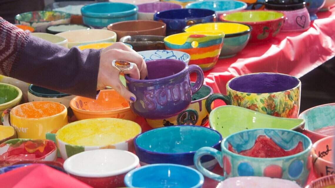 Paint a bowl Saturday at Village at Meridian for Idaho Foodbank’s Empty Bowls fundraiser