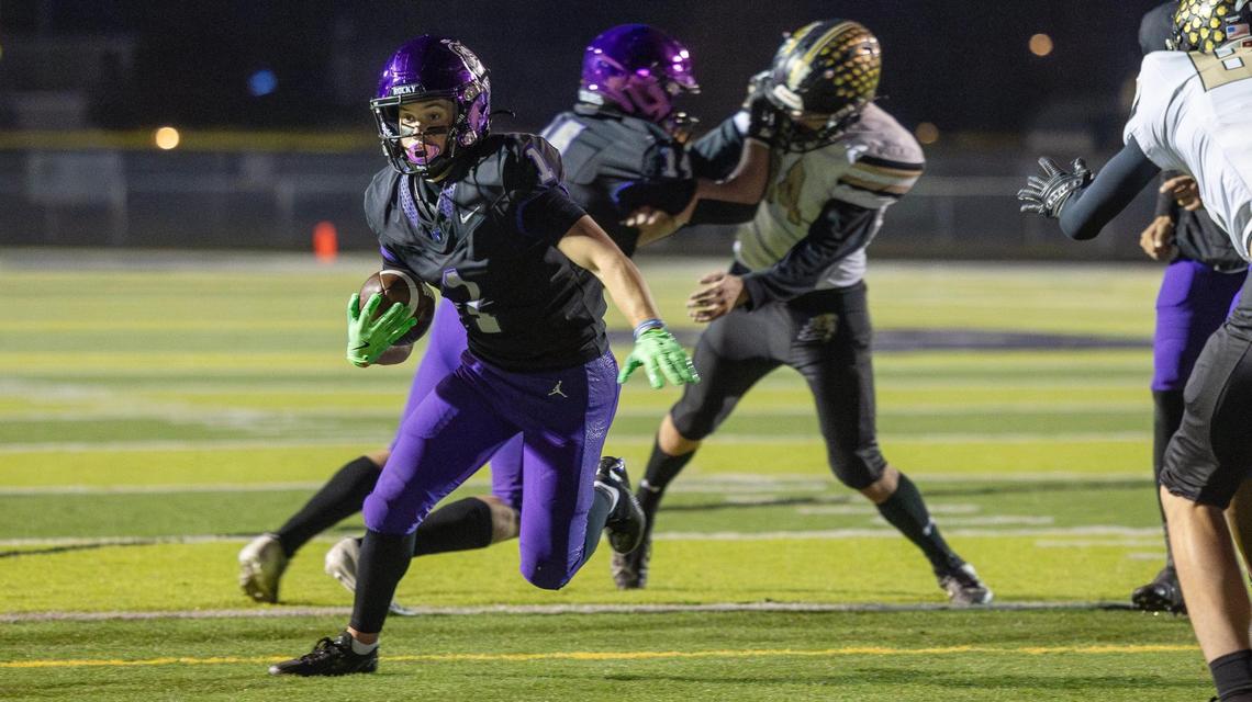 Rocky Mountain senior Jeff Thompson racked up 165 total yards and three touchdowns in a win over Kuna last week. The Grizzlies (10-0) host Rigby (9-1) in the 6A state semifinals Friday night.