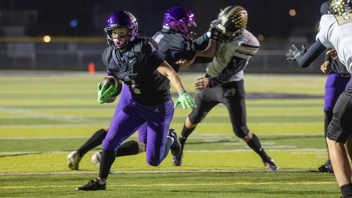 Rocky Mountain senior Jeff Thompson racked up 165 total yards and three touchdowns in a win over Kuna last week. The Grizzlies (10-0) host Rigby (9-1) in the 6A state semifinals Friday night.