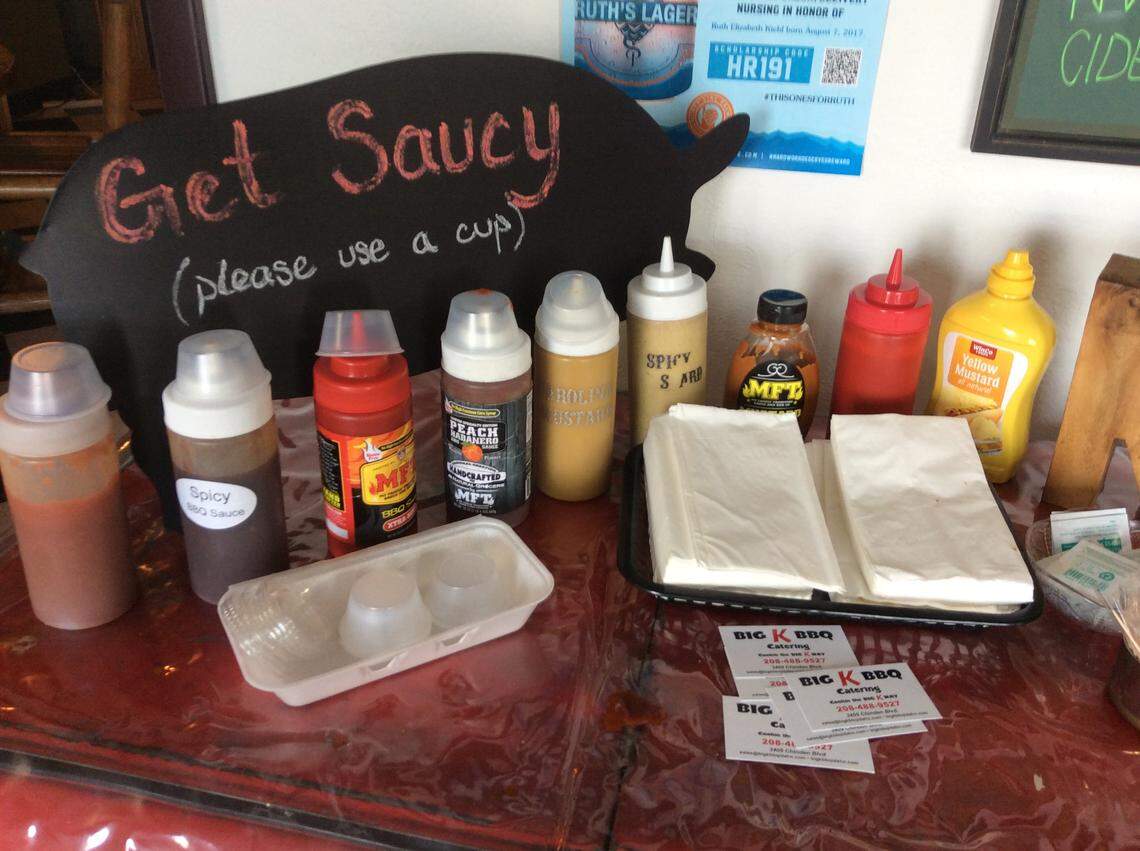 Enjoy sauce variety? Big K BBQ has plenty, including house- and locally made options.