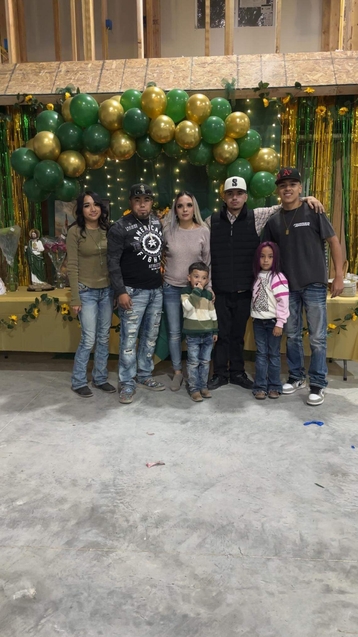 Anabel Romero is pictured with her family.