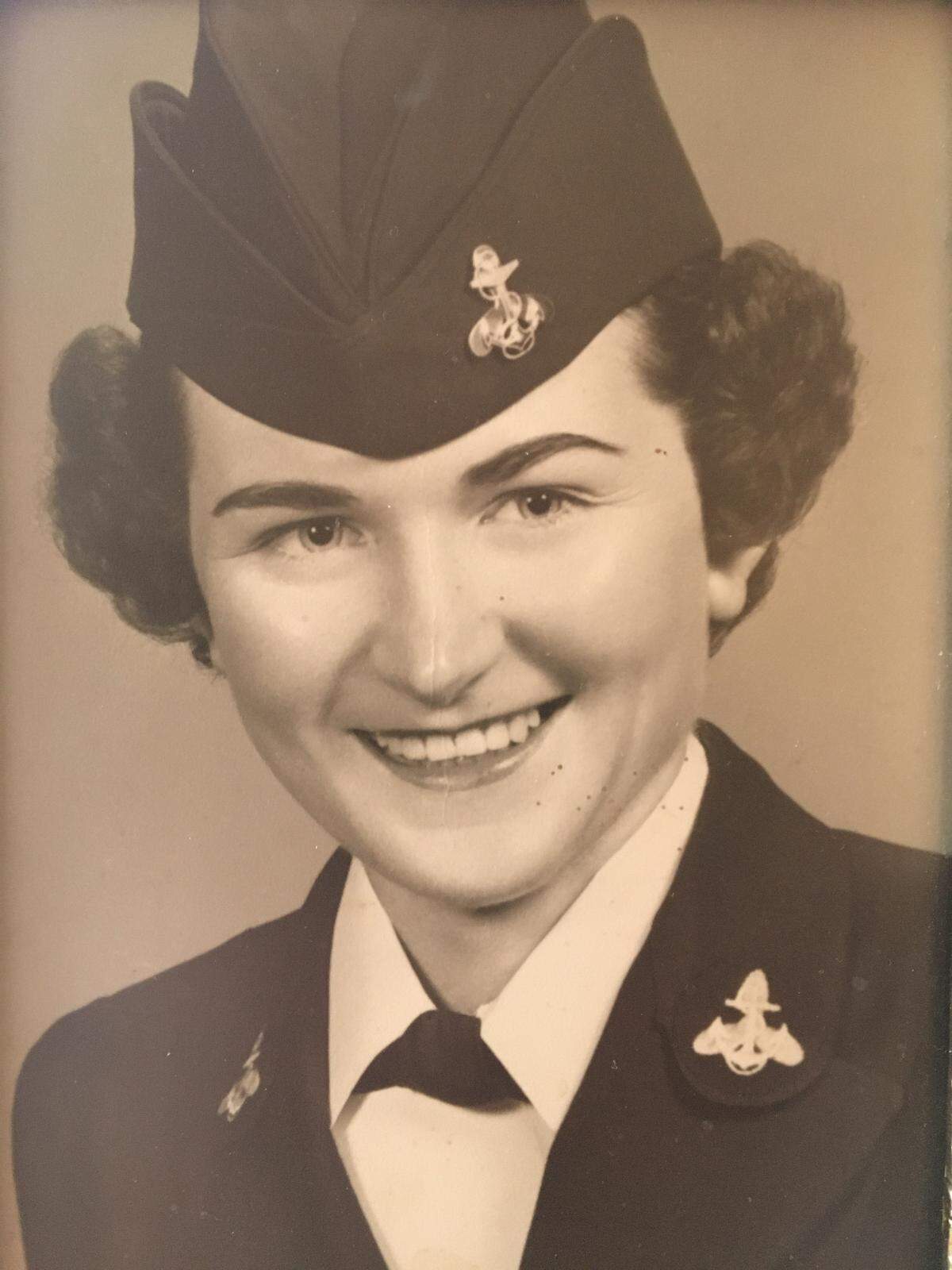 A photo of Wanda Pollard from her days of service in the U.S. Navy during the Korean War era. It is this photo that will be on a commemorative silver medallion being issued by the Idaho State Treasurer’s Office.