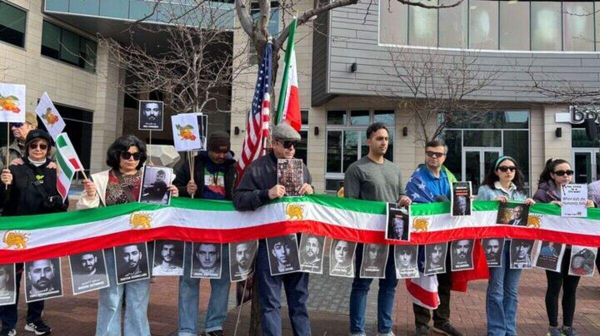 A group of about 40 Iranians and supporters in Idaho gathered at the Grove Plaza in downtown Boise to be “unified” against the Iranian Islamic Republic government.