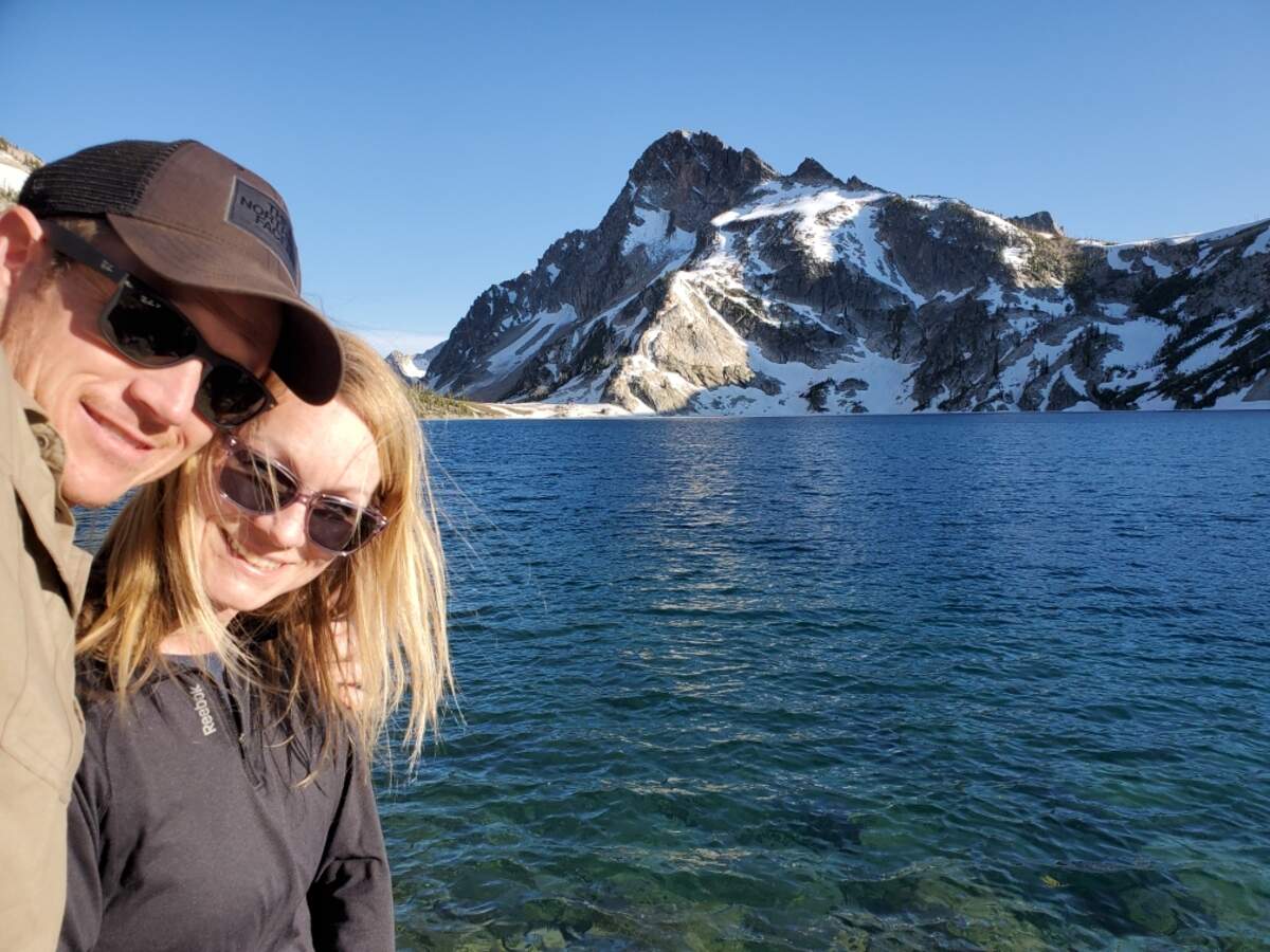 Chief Warrant Officer 4 Jesse Anderson and his wife in an undated photo.