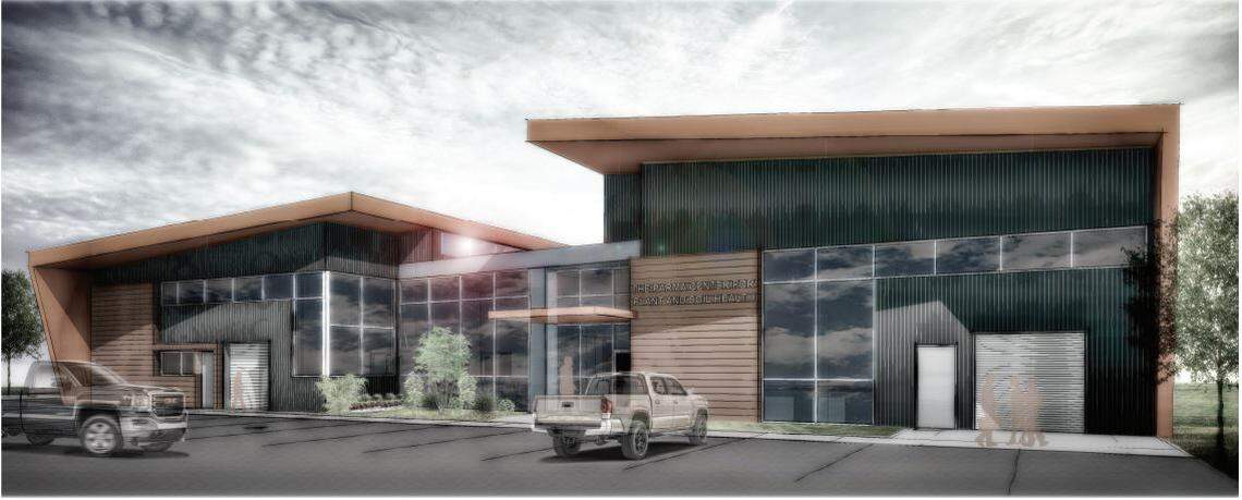 A preliminary architectural rendering of the proposed Parma Center for Plant and Soil Health at the University of Idaho’s agricultural station in Parma.