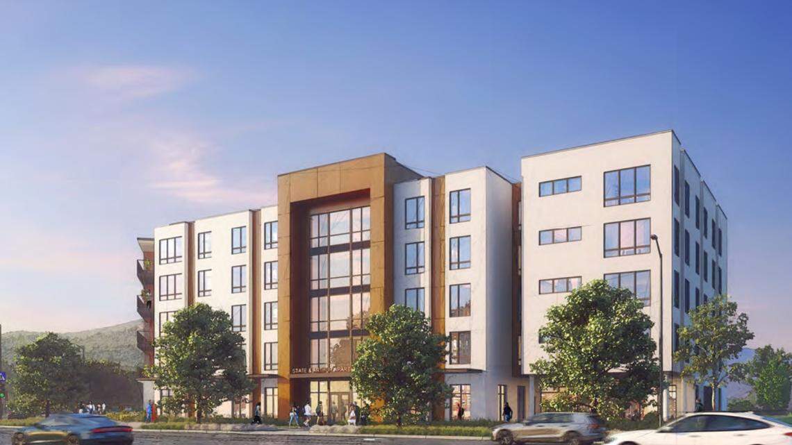 More than 100 units designated for affordability are being built along State Street in Boise. The land is owned by the city.