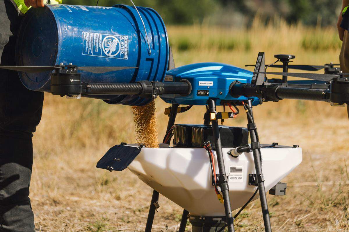 Ada County uses a drone filled with larvicide to reduce mosquito populations in hard-to-reach areas.