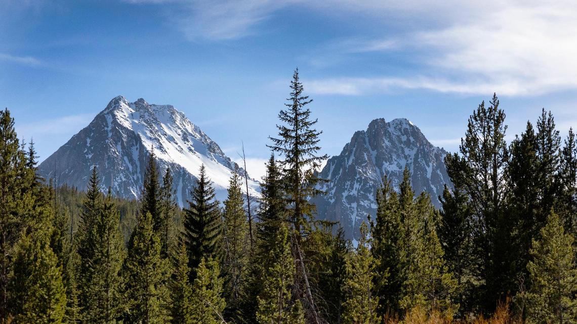 Castle Peak and Merriam Peak in the White Clouds, part of the wilderness area that Rep. Mike Simpson pushed to create. Simpson cosponsored a bill to prevent the sale of public lands to fund the federal budget deficit.