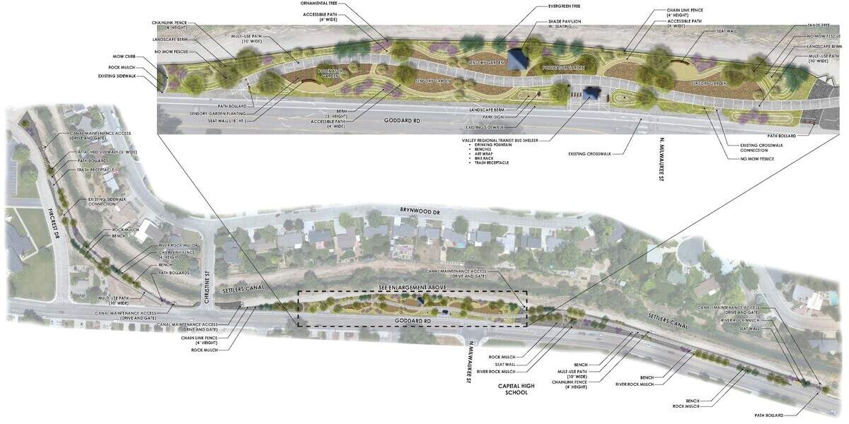 “It’s always exciting when we can add to our park and open space offerings, and this improvement project will create a unique space developed in close coordination with the neighbors and visitors who directly benefit from it,” Boise Parks and Recreation Director Doug Holloway said in a news release.