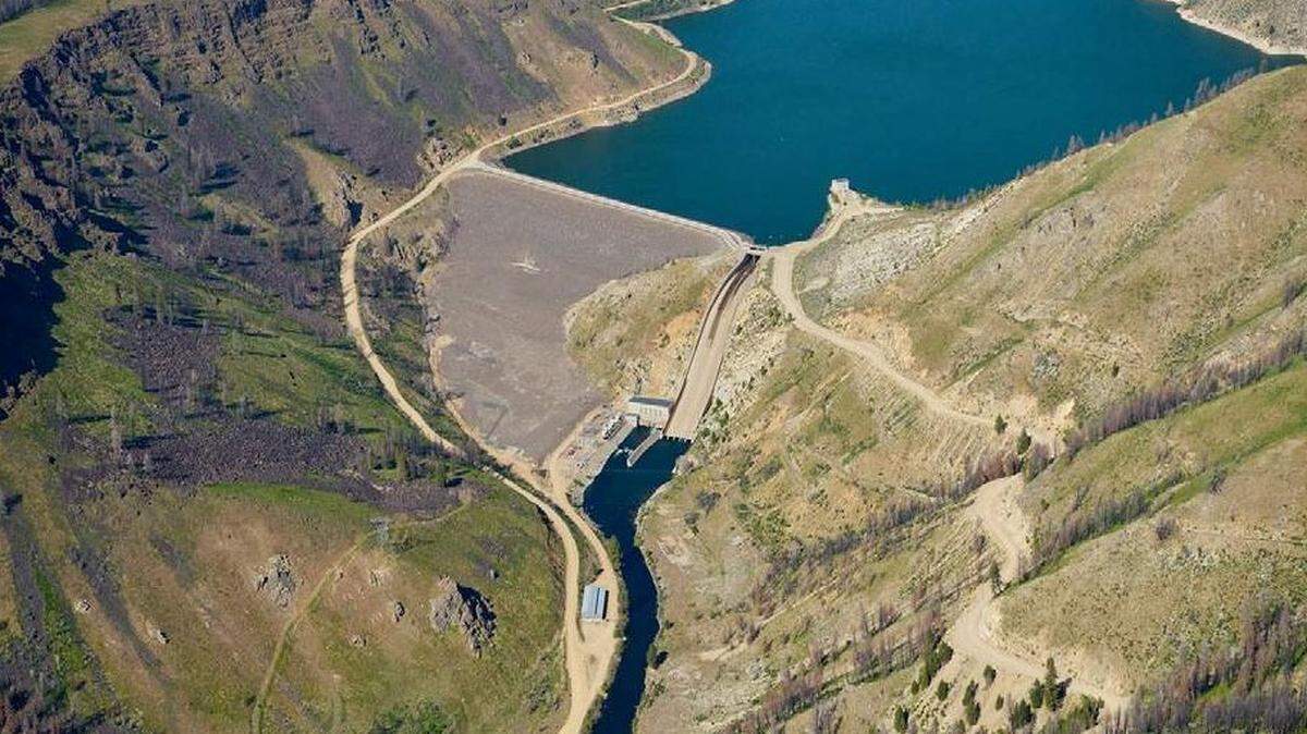 The Anderson Ranch Dam and Reservoir on the South Fork Boise River in Elmore County.