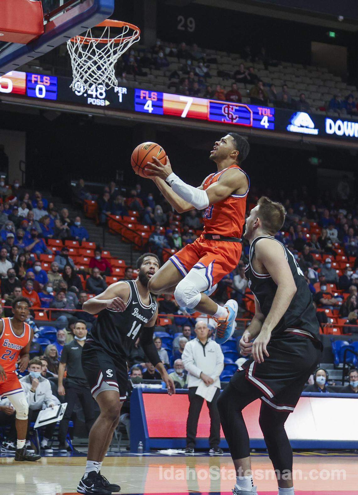 Marcus Shaver Jr. and the Boise State men’s basketball team open Mountain West play Tuesday when they host Fresno State at 7 p.m. at ExtraMile Arena.
