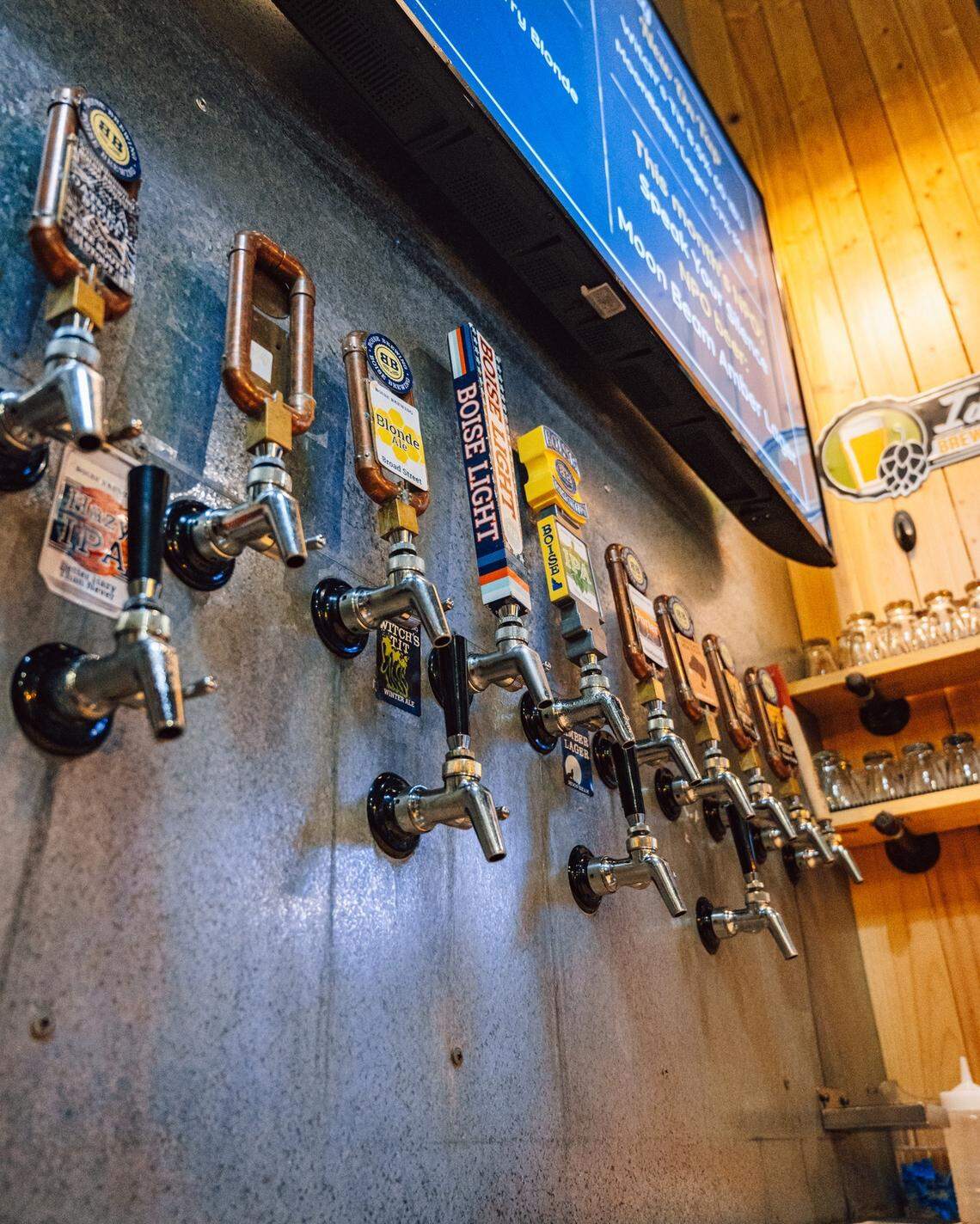 An array of beers are available in the taproom, which is open seven days a week.