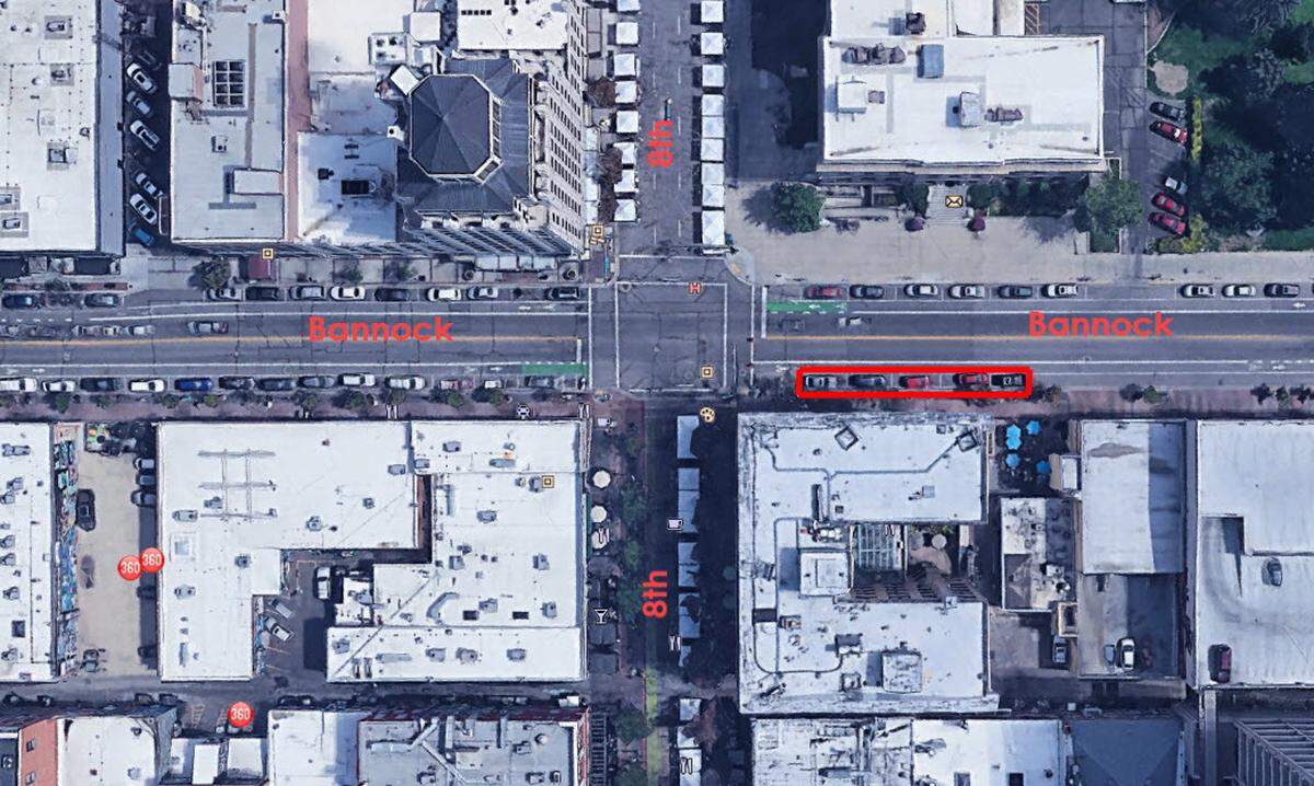 Boise will test out a second drop-off and pick-up area for ride-hailing services on Bannock Street between Capitol Boulevard and 8th Street.