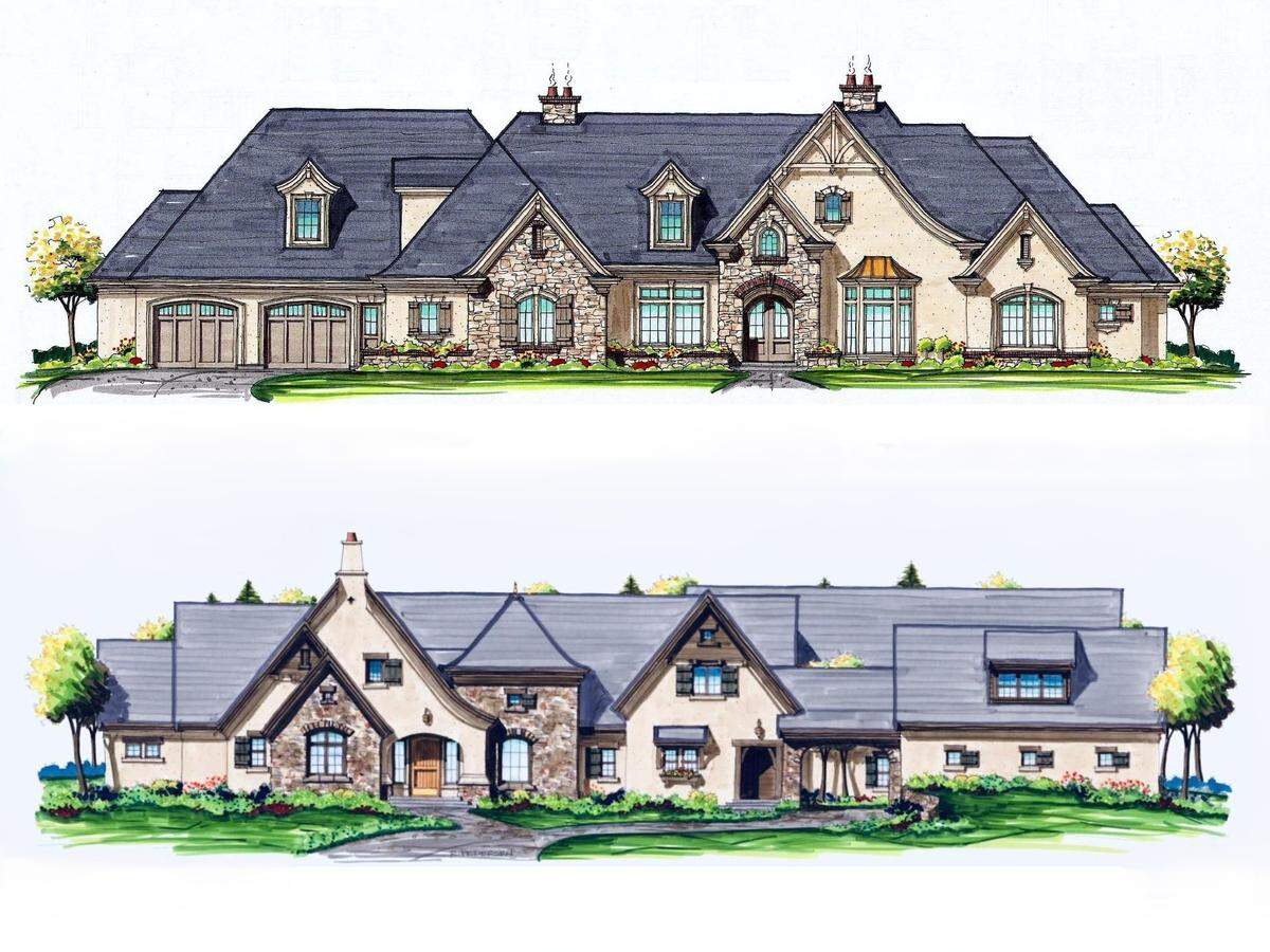 An illustration of what homes could look like in the recently approved Sagehill subdivision in northern Eagle.