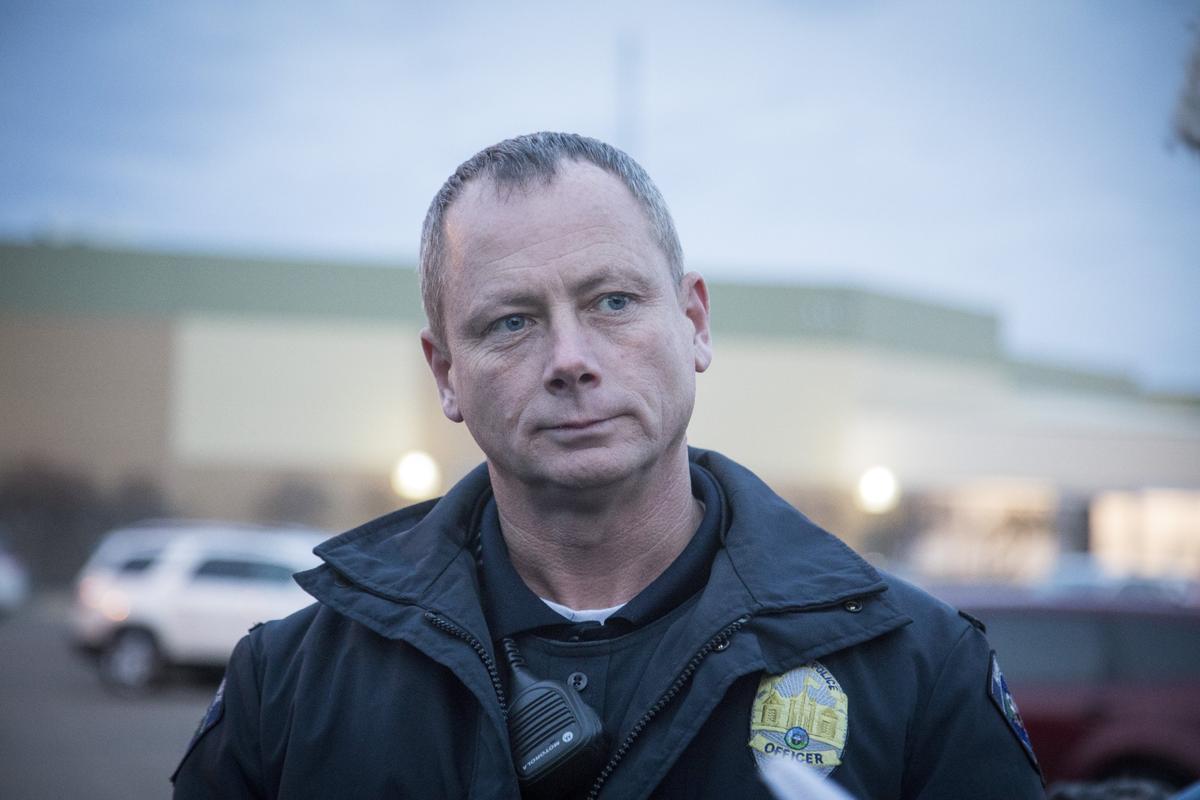 Officer Jacob Peper manages the Nampa Police Department’s drone, which he uses to frighten crows from trees. “It chases about 80 percent of them,” he says.