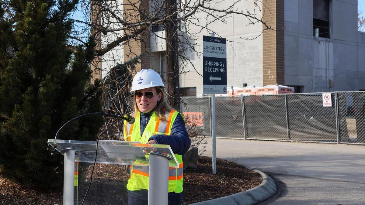 Boise Mayor Lauren McLean announces a boost in getting the city’s water treatment facilities modernized. The Environmental Protection Agency approved $272 million in federal loans to help pay for the project.