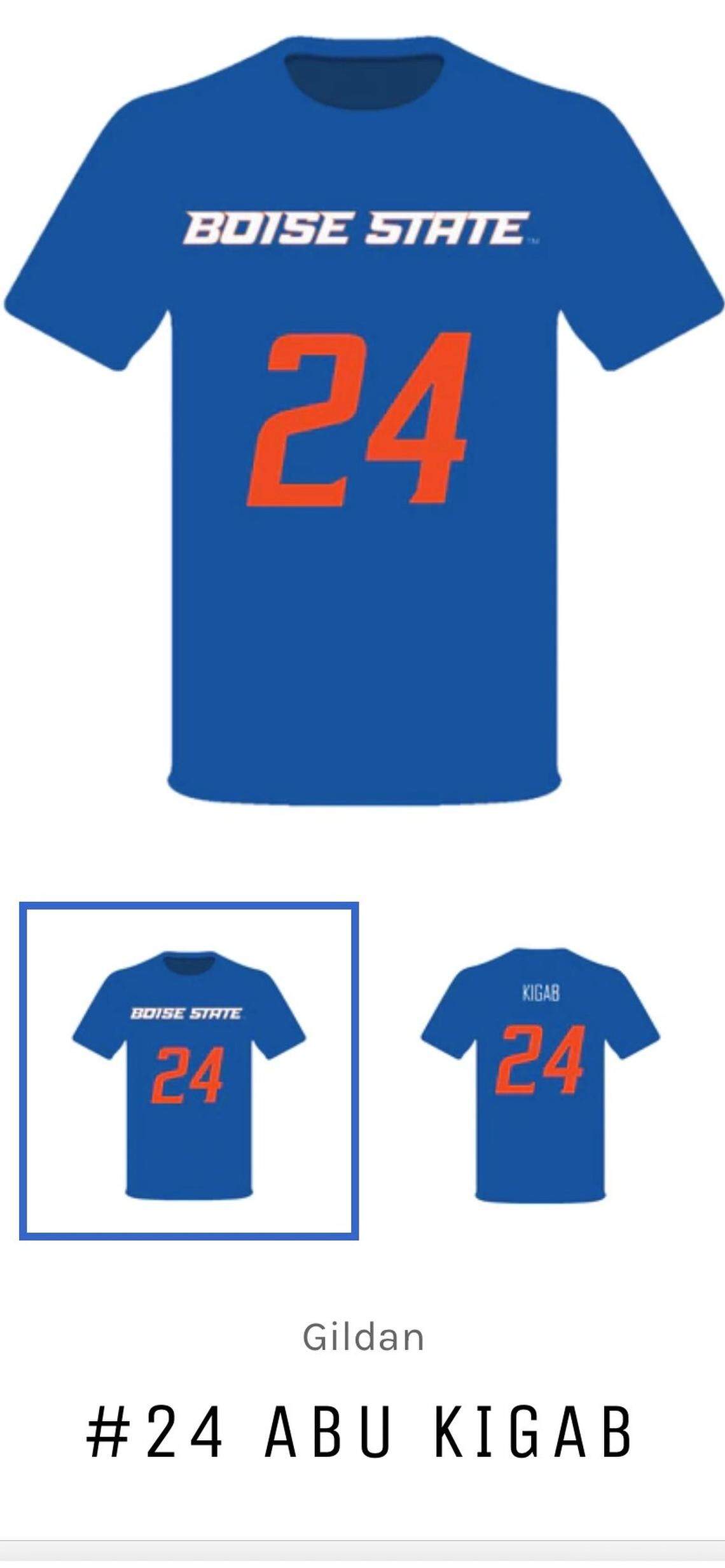 Fans can now buy T-shirts featuring their favorite Boise State basketball player.
