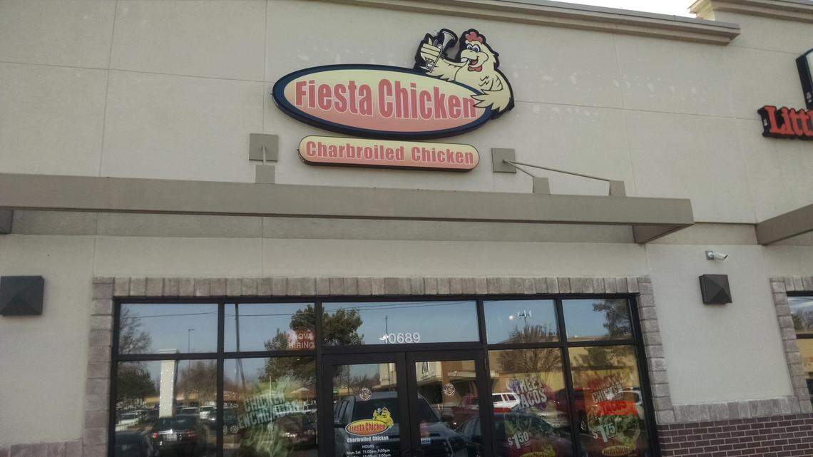Fiesta Chicken is next to a Little Caesars near Five Mile on Ustick Road.
