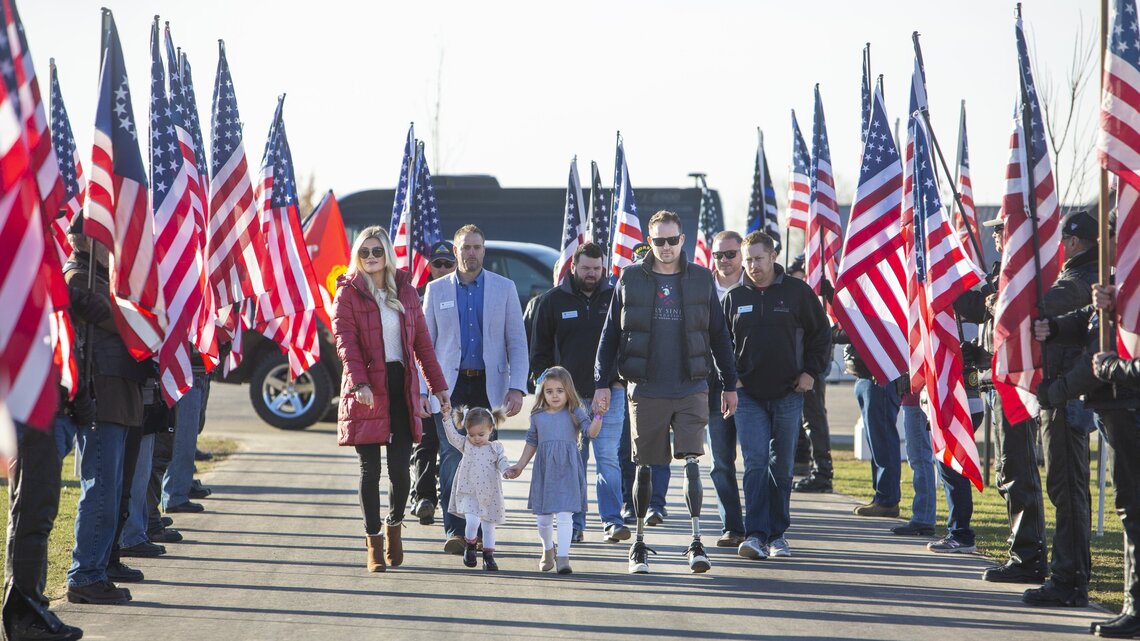 Actor’s foundation builds smart home for Eagle Marine who lost legs in Afghanistan bombing