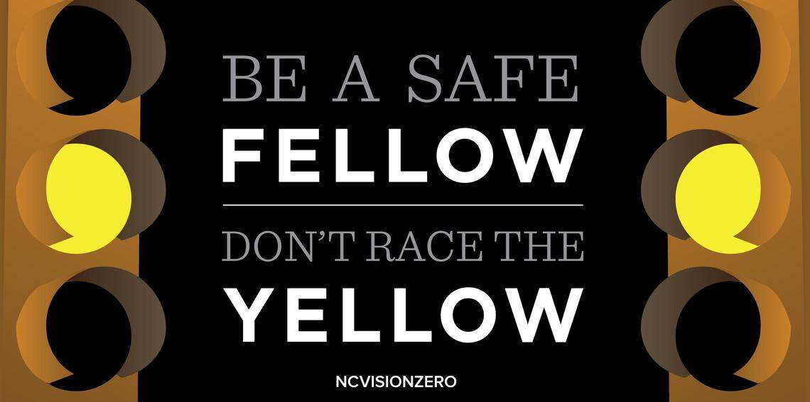 This poster was produced for NC Vision Zero, a statewide program in North Carolina that seeks to end roadway deaths and injuries.