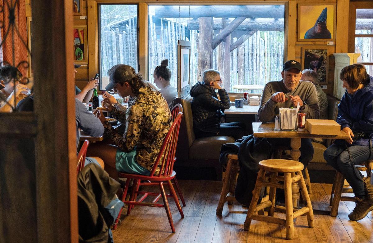 Customers dine-in at Stanley Baking Co. in June.