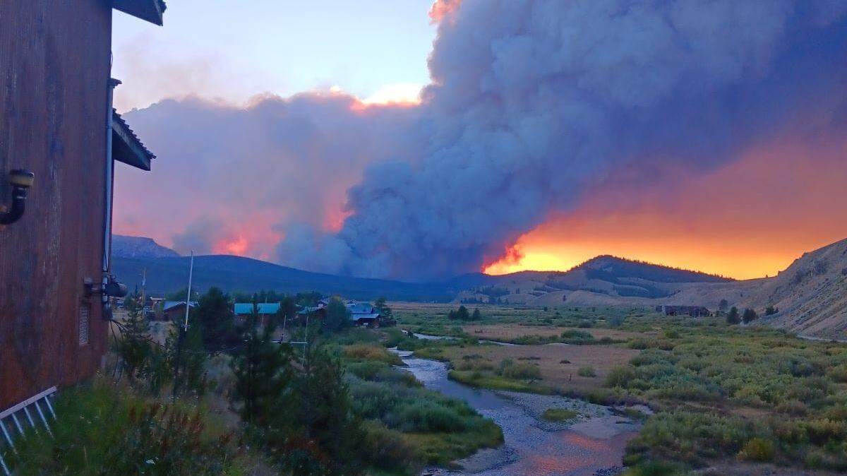 The Wapiti Fire is shown in this file photo.