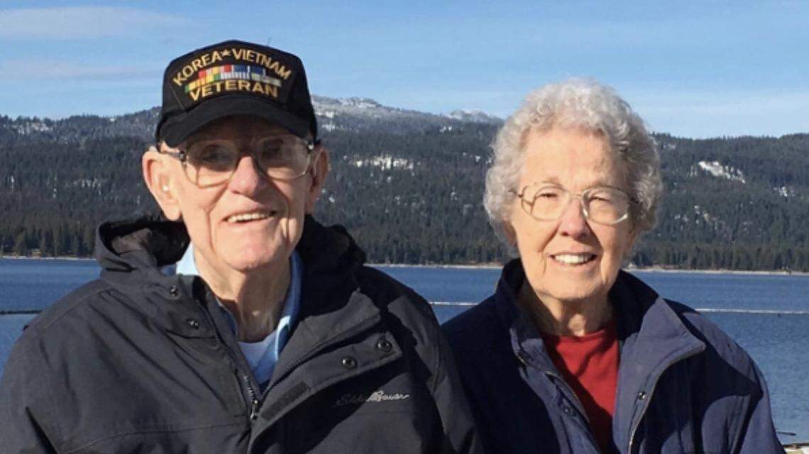 In this photo of Bob and Florence Goar, Bob is wearing his favorite hat. The hat disappeared from the crash scene on Feb. 27, and his family is hoping that whoever took it will return it to the family.