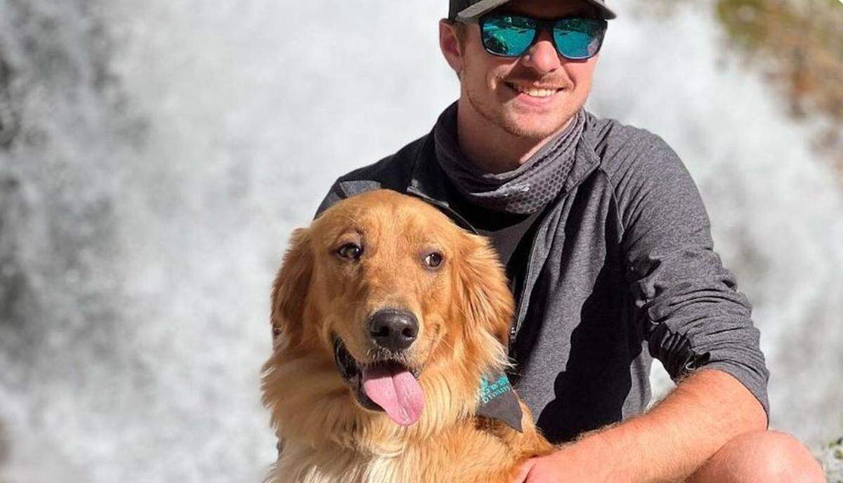 Clubhound cofounder Jake Whitlock and his golden retriever, Ash, are looking forward to the new dog park bar.