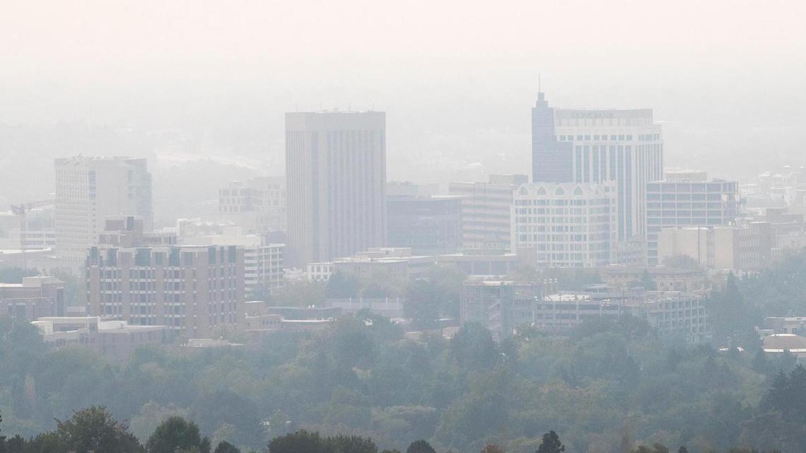 Smoke from western state wildfires is shown in this Sept. 2020 file photo.