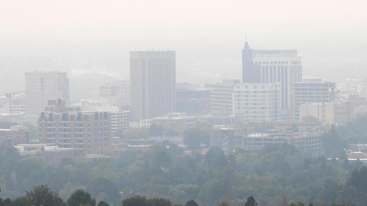 Smoke from western state wildfires is shown in this Sept. 2020 file photo.