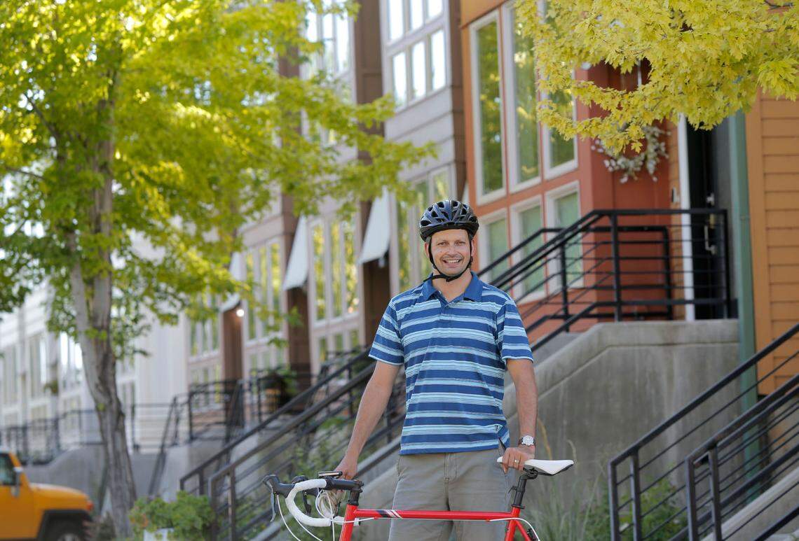 Joe Jaszewski lives in a Garden City townhouse with his family, and he uses a bike as his primary mode of transportation. He started the “Afford Boise” Facebook group in March 2018 to advocate and organize for the construction of more housing in the Boise area.
