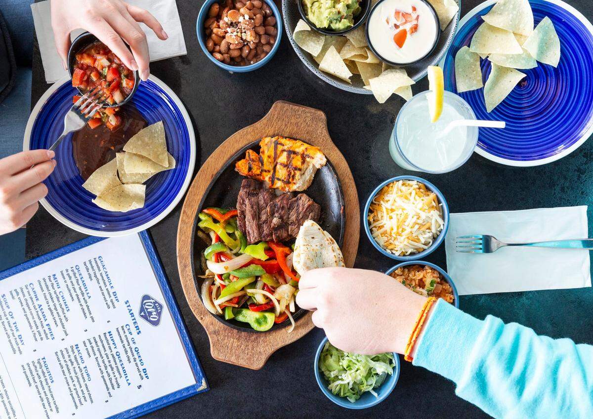Fajitas were among the Mexican entrees on the menu.