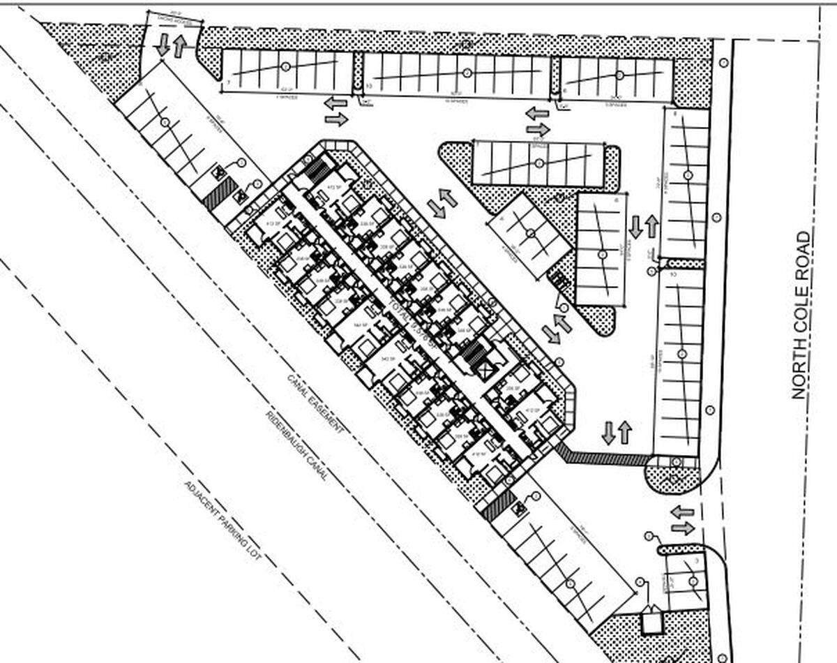 The Cole Road Apartments are planned just south of Emerald Street on a parcel next to the east boundary of the Boise Towne Square mall. Seventy-one apartments would be built next to the Ridenbaugh Canal.