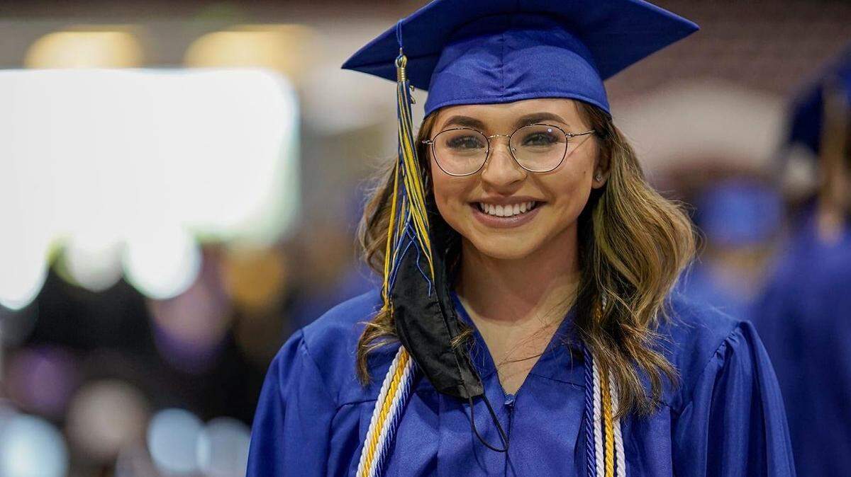 Camden Maldonado, a 2021 graduate of Caldwell High School, gave the senior address at Caldwell High’s graduation ceremony.