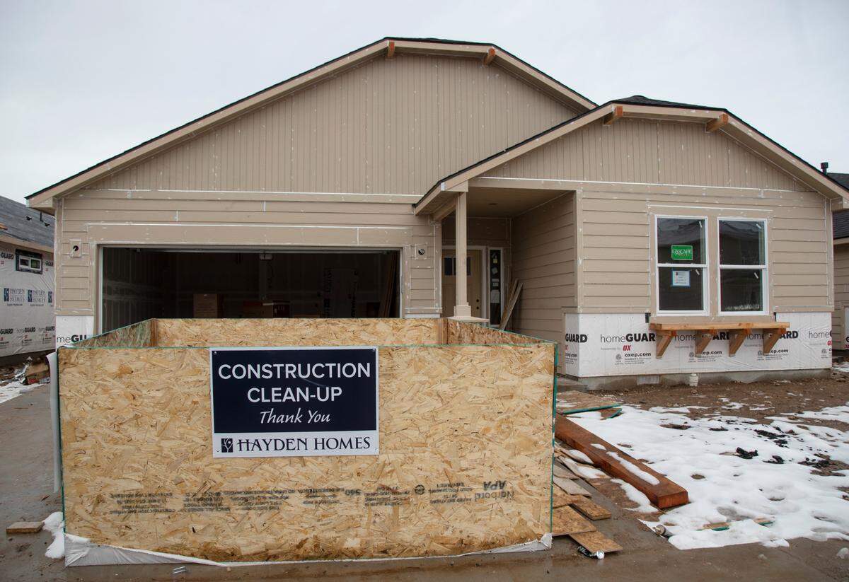 New houses are under construction in Southwest Boise, pictured here in January. New population estimates show the Treasure Valley continuing to grow.