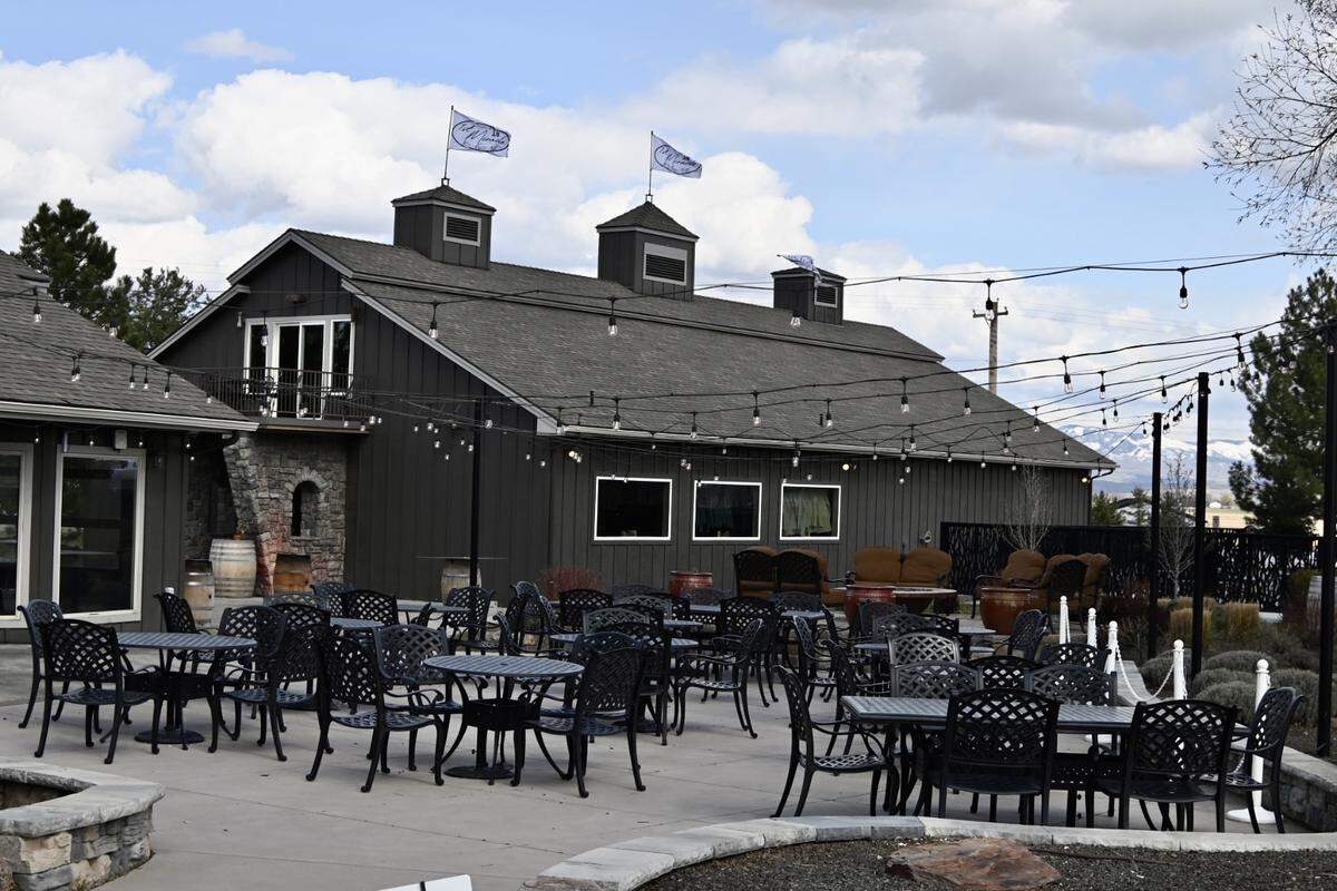 The patio is open for business outside the newly opened restaurant, Break Bread.