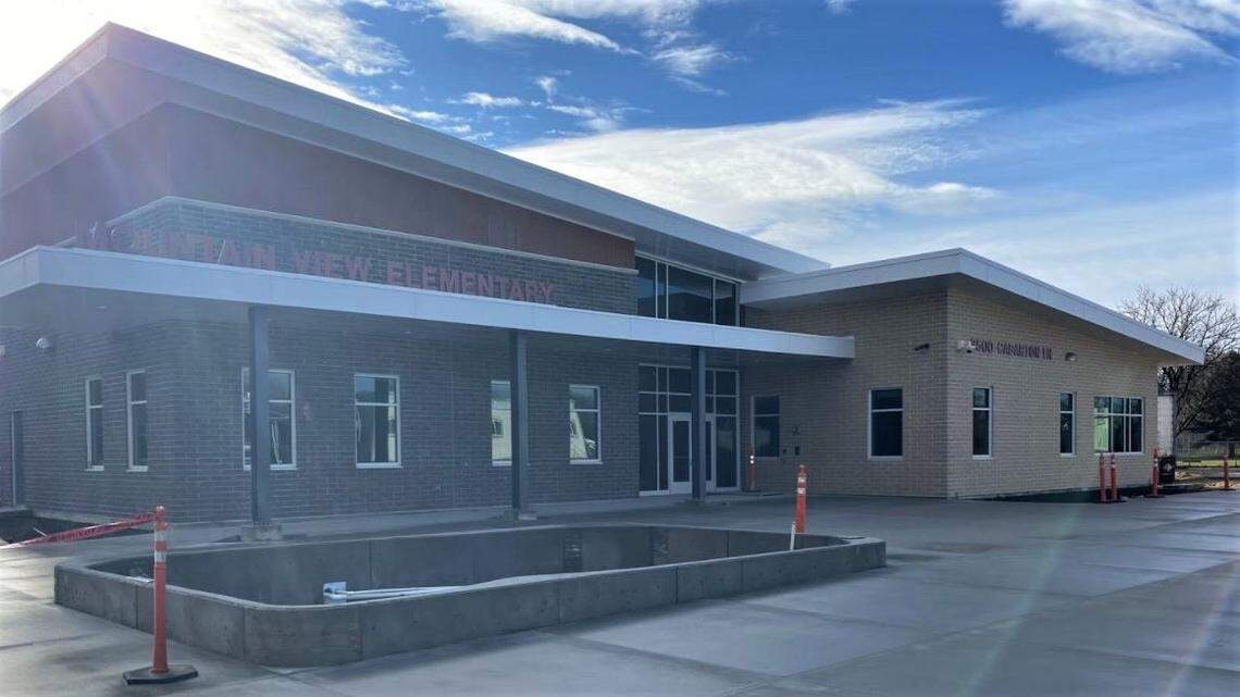 Boise’s new Mountain View Elementary School, 3500 N. Cabarton Lane, under construction in March 2020. It will open this month.