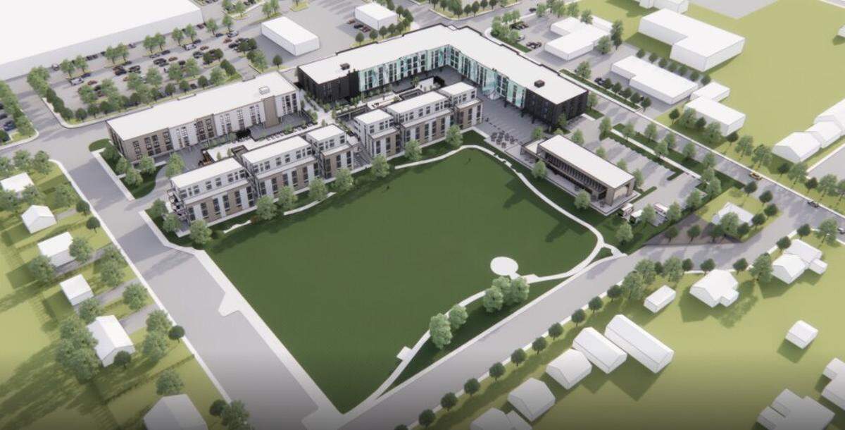 The apartment development "is a great example of how we use the tools available to both maximize housing and develop something that aligns closely with our residents’ vision for a community space,” said Mayor Lauren McLean in a news release.
