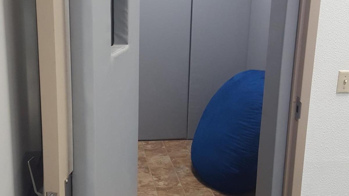 Restraint and seclusion room.