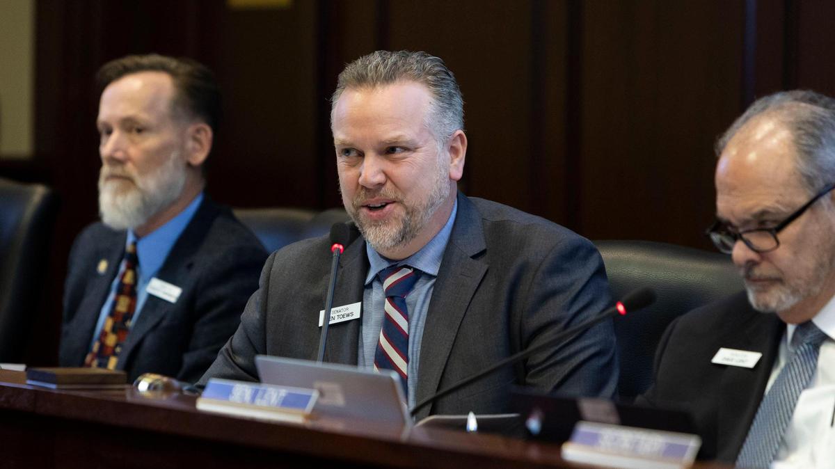 Sen. Ben Toews, R-Coeur d’ Alene, was one of the sponsors of a bill that requires schools and health care providers to notify parents within 72 hours if a child requests to socially transition.