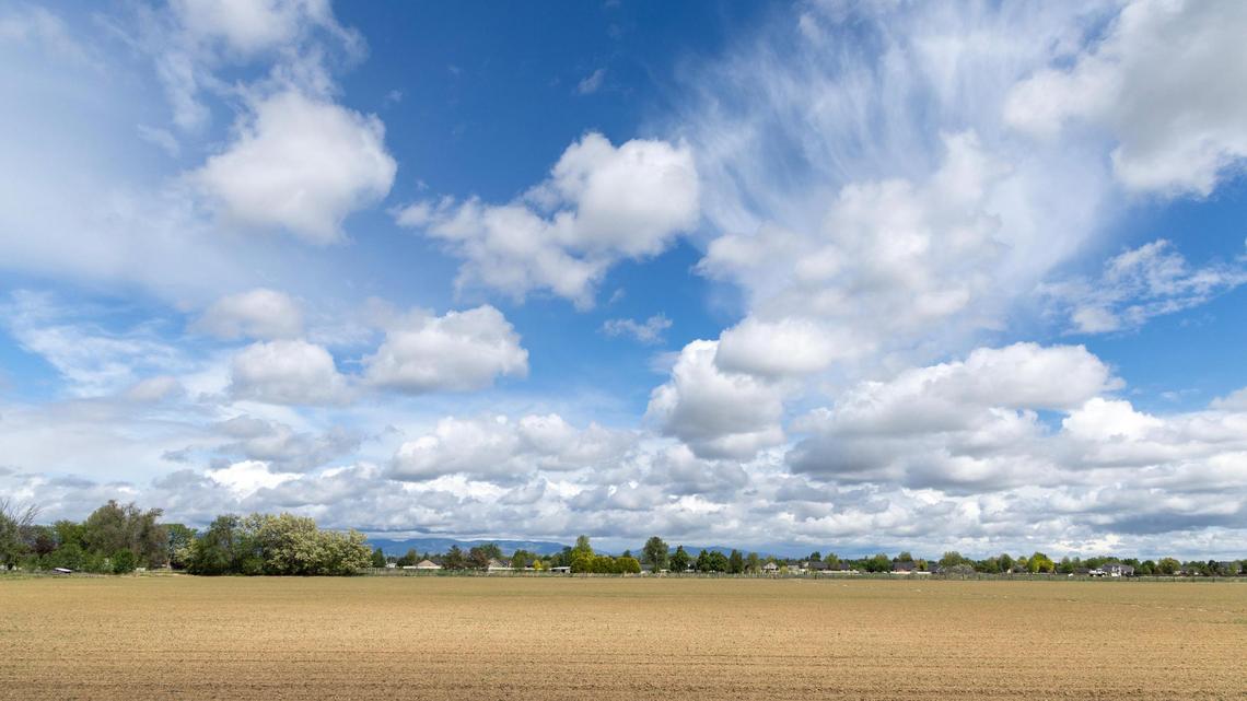 Toll Brothers plans to build a 517 home neighborhood called Dayspring along with some commercial development on 143 acres of land on the southeast corner of Ustick and McDermott roads, pictured here.