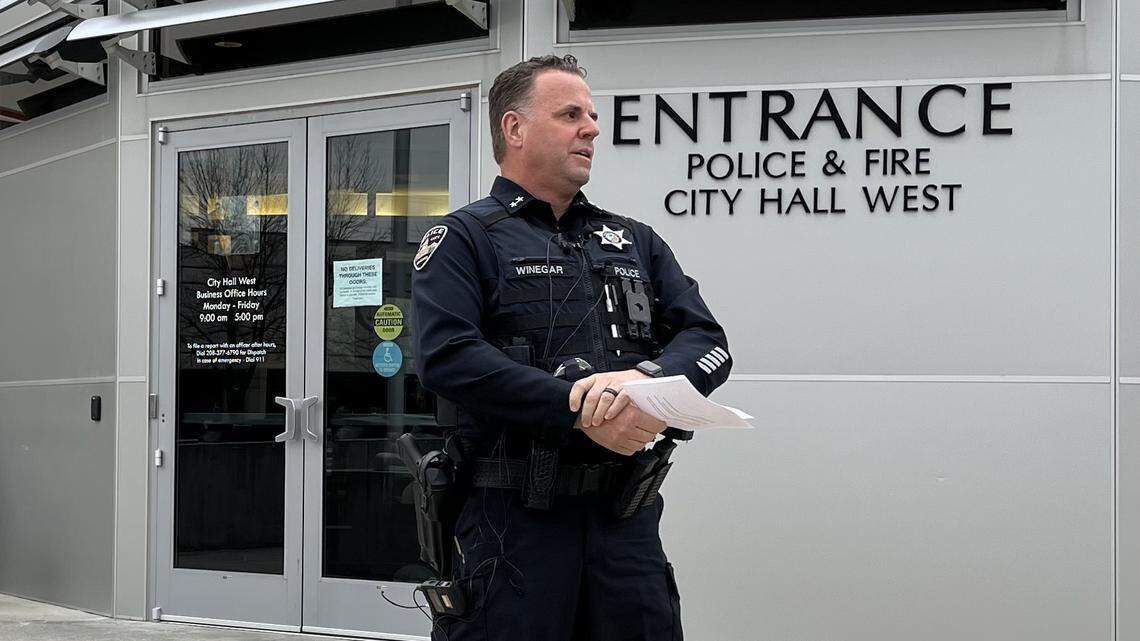 Interim Police Chief Ron Winegar addresses the officer-involved police shooting that occurred on Jan. 3, 2023.